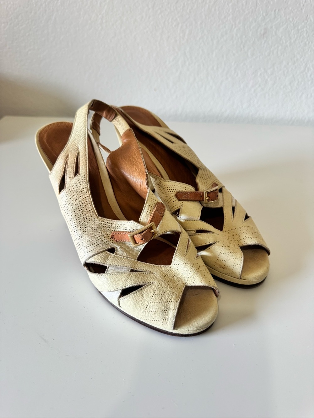 Vintage Chie Mihara Retro Rockabilly Heels Size 39 1/2